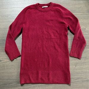 Abercrombie & Fitch Women's Sweater Dress Size Small Tall Red Long Sleeve NWOT